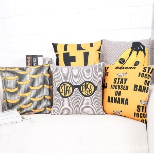 New Hot Trend Cartoon Creative Linen Pillow Cover 18x18in Sofa Cushion Cover Short Plush Pillowcase 45x45cm home decore