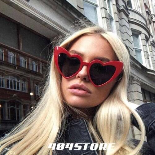 New Heart-shaped Sunglasses Love Ladies Sunshade Sunglasses European And American Fashion Heart Sunglasses Rider Glass UV
