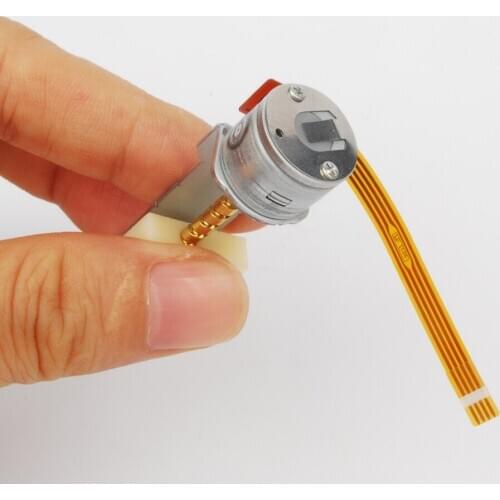 New 5Pcs 3-6V Dc 2 phase 4 wire Stepper motor with nut great for diy toy tool