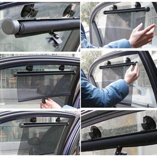 New Car Retractable Windshield Anti-UV Car Window Shade Car Front Sun Block Auto Rear Window Foldable Curtain Sunshade