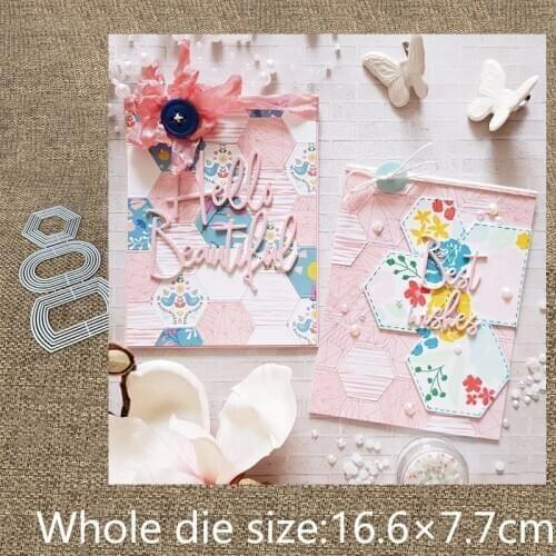 New Design Craft Metal stencil mold Cutting Dies 18pcs shapes frame scrapbook die cuts Album Paper Card Craft Embossing