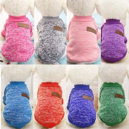 Dog Clothes Warm Puppy Outfit Pet Jacket Coat Winter Dog Clothes Soft Sweater Clothing For Small Dogs Chihuahua