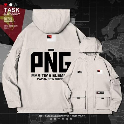 Papua New Guinea Guinean PNG PG men jacket hooded Navy logo army fan casual jackets streetwear for men coat top clothes autumn