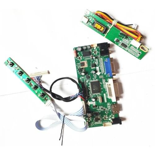 For ITXG77C ITXG77H LCD monitor HDMI-Compatible DVI VGA MNT68676 screen controller board 14.1" 1024*768 LVDS 20Pin CCFL