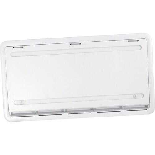 Durable Universal RV Motorhome Storage Hatch + Fan Travel Trailer Accessories White 20.47x11.02"