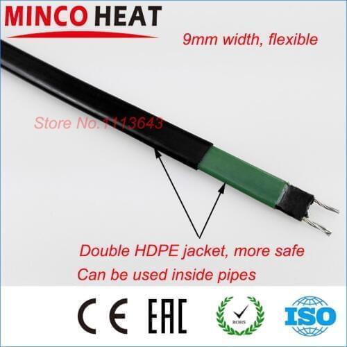 220V self regulating solar water heater pipe antifreeze and house pipe warming freeze protection heating cable