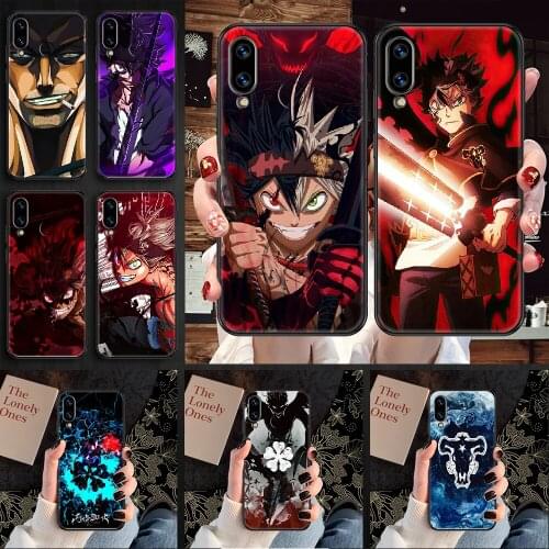 Anime Black Clover Phone case For Huawei Honor 6 7 8 9 10 10i 20 A C X Lite Pro Play black fashion hoesjes silicone waterproof