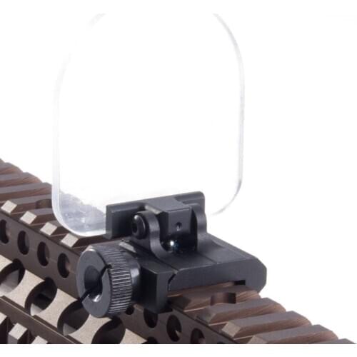 Outdoor hunting bulletproof lens protector folding for tactical airsoft rifle scope red green dot sight black/sand