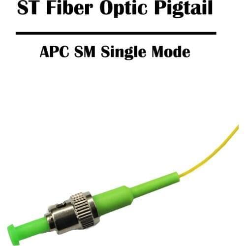 ST APC 1.0 Meter 10/20/30/50/100 Pieces SM Single Mode Simplex Optic Fiber Pigtail FTTH 0.9mm