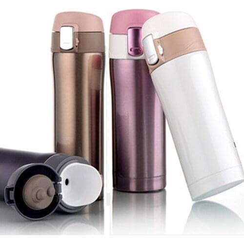 500ml Thermos Bottle Stainless Steel Insulated Water Bottle Vacuum Flasks Thermos Cup Bounce Lip Coffee Mug Travel Drink Bottle