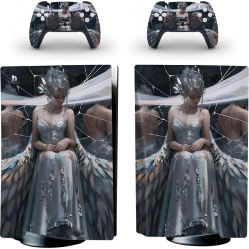 Ice PS5 Standard Disc Edition Skin Sticker Decal Cover for PlayStation 5 Console & Controller PS5 Skin Sticker Vinyl