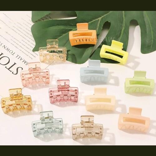 2021 New Claw Clip Women Hair Clips Small 4cm Colorful Candy Colors Hair Claw Girls Hair Barrettes Hair Clip Hair Accessories