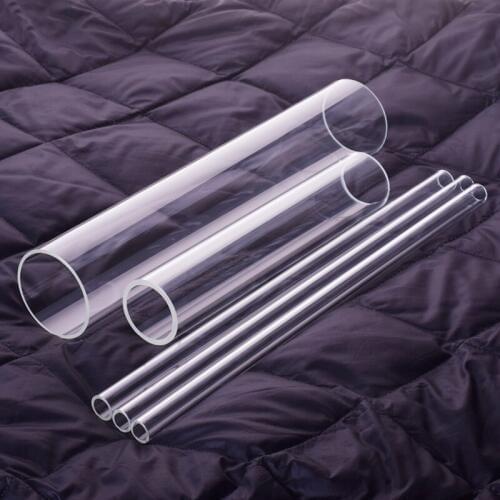 1pcs High borosilicate glass tube,O.D. 54mm,Thk. 2.5mm,L. 200mm/250mm/300mm,High temperature resistant glass tube