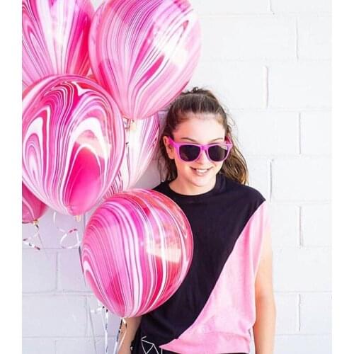 50pcs marble agate latex balloon helium ballons for birthday party decorations adult latex air balloon for baby shower 12inch