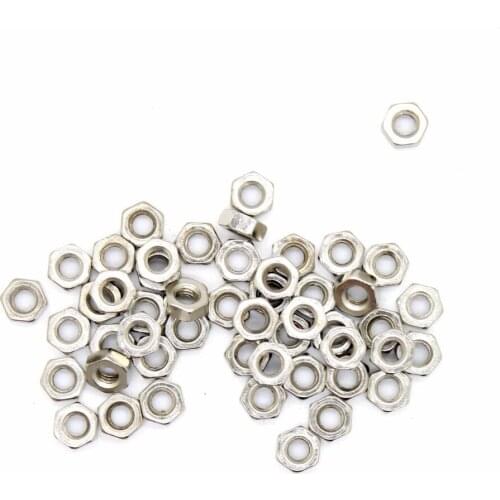 50Pcs/lot Screw Nut M2 Dia 2mm Hex Screw Nut Nuts Good Quality CPC162