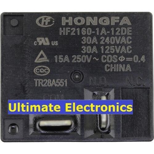 5psc HF2160-1A-12DE 12V A group of normally open 30A 4 feet DC12V