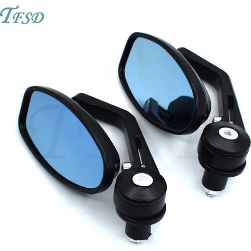 7/8" Handlebar End motorbike Mirrors Oval Classic Side Mirrors moto Racer ATV Motorcycle Rearview Mirrors for Honda CB650F