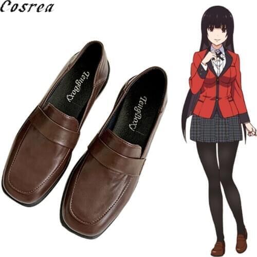 Anime Kakegurui Compulsive Gambler Yumeko Jabami Cosplay Shoes Boots Halloween Momobami Kirari lolita shoes For Women Girls