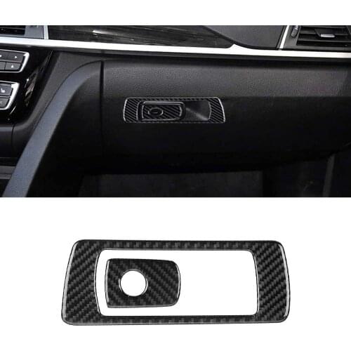 Car Glove Box Copilot Storage Switch Handle Frame Decal Cover Trim for BMW 3 4 Series GT F30 F32 F34 2013 2014 2015 2016 2017