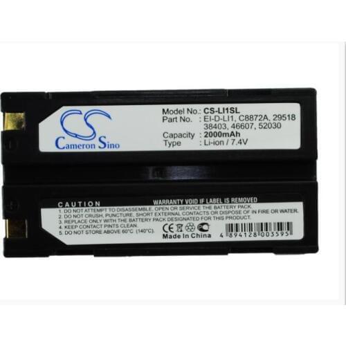 Cameron Sino 2000mAh battery for HUACE M600 R30 X20 X300 X90 XB-2 for PENTAX 29518 38403 46607 52030 DEP001 D-LI1 DPE004 EI-2000