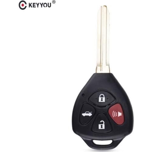 KEYYOU 4 Buttons Remote Key Shell Case For TOYOTA RAV4 Camry Avalon Corolla Matrix FREE SHIPPING
