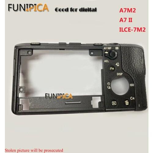 New A7 II Rear Case Shell Back Cover Ass'y With SD Card Door Cap X25907076 For SONY ILCE-7M2 A7M2 A7II Alpha 7M2 Repair Part