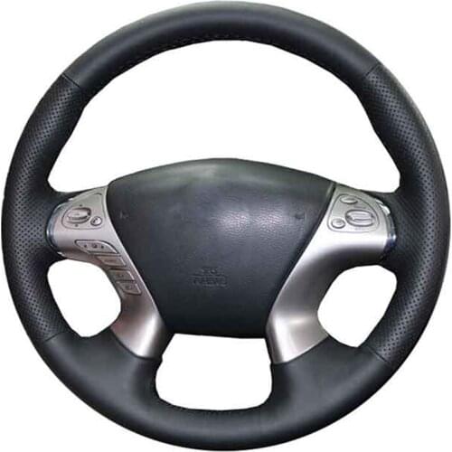 Car Steering Wheel Cover For Infiniti JX35 M35 M25 M56 Q70 QX60 Nissan Murano Pathfinder Customize DIY Steering Wrap Microfiber