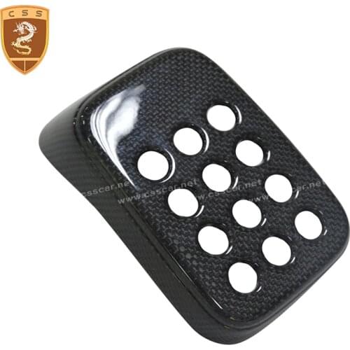 For Ferrari F12 2013-2014 Berlinetta Repalce Black Carbon Fiber Rear Brake Light Fog Light Cover Rear Fog Lamps Cover