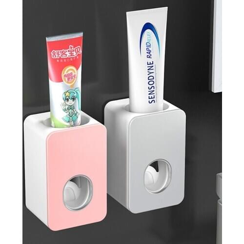 Toothpaste dispenser Automatic toothpaste squeezer Wall Mount Stand Holder Extrusion bathroom accessories dentifrice holder