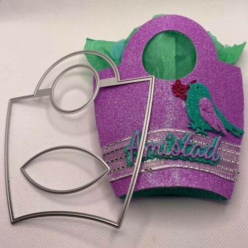 Hermosa bolsos bolsas de Mujeres de moldes de corte de bricolaje decoración para scrapbook en relieve tarjetas de papel