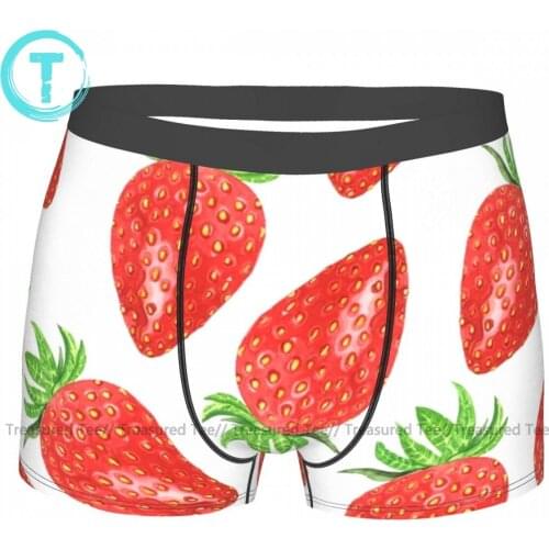 Strawberry Underwear Stretch Hot Sublimation Trunk Polyester Sublimation Youth Boxer Brief