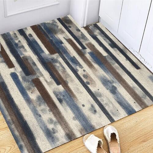 Cut At Random Doormat Carpet Bathroom Bedroom Living Room Kitchen Entrance Mat Carpet Non-slip Custom PVC Indoor Outdoor Doormat