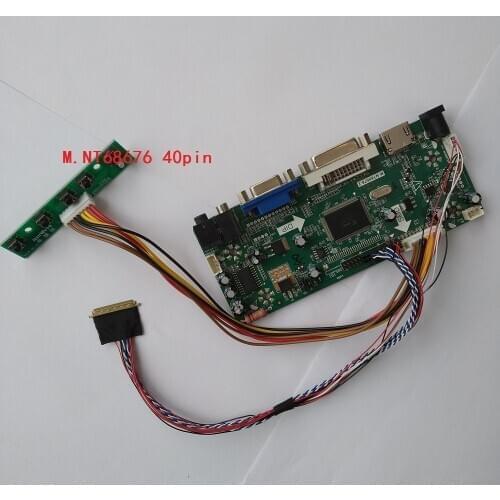 M.NT68676 HDMI LVDS DVI VGA LED LCD Controller board dispaly for 17.3" N173FGE-L23 N173FGE-L63/LA3 1600*900 cable
