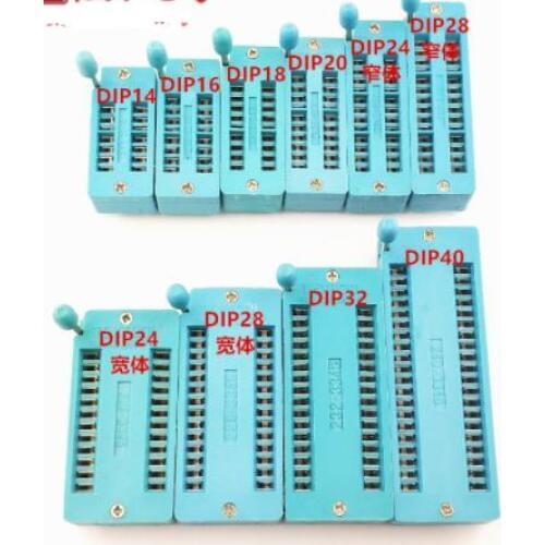 Mix 10kinds copper ic test socket 14P/16P/18P/20P/24P28P/40P