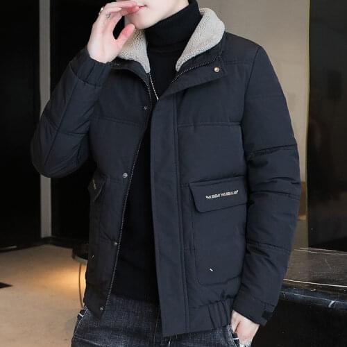 Men Filling Cotton Patchwork Thicken Jacket Autumn And Winter Casual Style Men’s Parkas Coats