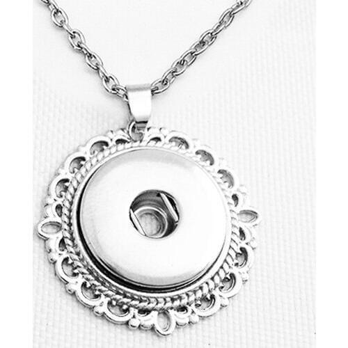 NF011 OEM, ODM round snap button jewelry newest pendant Necklace(fit 18mm snap)