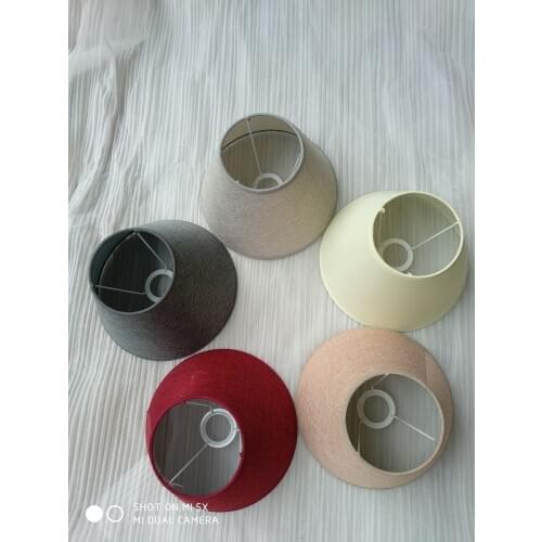 Wholesale Lighting Accessories Lamp Spare Parts E27 Cloth Fabric Linen Lamp Covers&Shades Used for Table Lamps Floor Lights