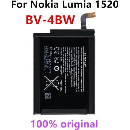 Original BV-4BW 3500mAh Replacement Battery For Nokia Lumia 1520 MARS Phablet RM-937 Bea BV4BW Li-Polymer Batteries