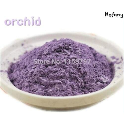 Orchid color mica effect pigment, nail polish pigment, DIY eyeshadow makeup powder, Pearlescent powder for soap