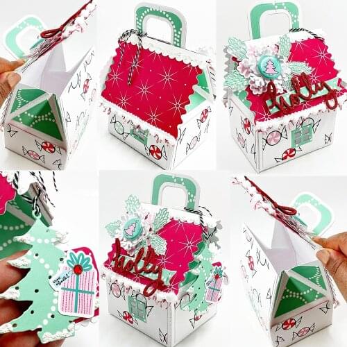 Metal Cutting die Die Cut Gift box House Candy box Scrapbook Paper Craft Handmade Card Album Punch Art Alinacutle Die