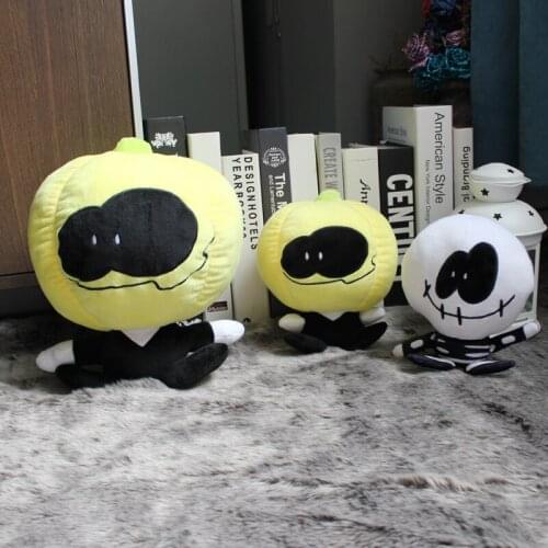Friday Night Funkin Plush Dolls Hot Spooky Month Skid and Pump Plushies Soft Stuffed Pillow Kids Boys Birthday Halloween Gift