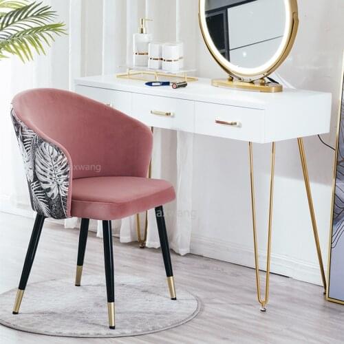 Modern Nordic Dining Chair Household Light Luxury Backrest Desk Chairs Makeup Chair Restaurant Chair Customized Office Chair