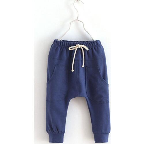Korea Style Sports Fitness Toddler Kids Baby Loose Casual Harem Pants 2Y-6Y Elastic Waist Bottoms Childrens Pants Trousers