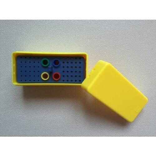 1Pc 72 Holes Dental Equipment Autoclavable Diamond Burs Endo Box Gutta Percha Points Endodontic Reamer Block Dentist