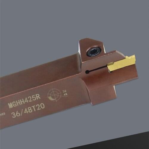 CNC Lathe Digging End Face Grooving Tool Holder MGHH 320 420 425 R13 R15 R17 R18 R20 With Double-Headed MGMN Blade 3 4 mm Wide