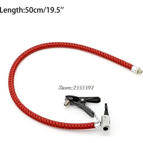 Bike Bicycle Tyre Tire Hand Air Pump Inflator Replacement Hose Tube Rubber Tool