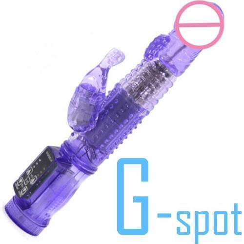 Dual motor Rabbit Vibrators 12 Speeds Up Vibration and Rotation G Spot Vibrator Massager Women Adult Sex Product Dildo