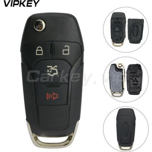 Remotekey flip remote key replacement 4 button N5F-A08TAA for Ford Fusion flip car remote key case shell