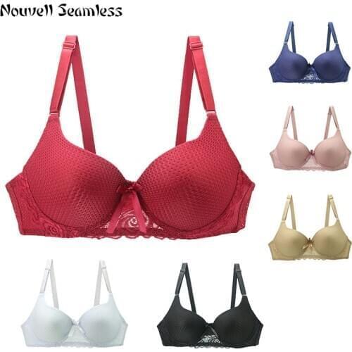 Sexy Lace Straps Bras Push Up Underwear Plus Size Womens Padded Lingerie Add Two Cups Underwire Ladies Brassiere