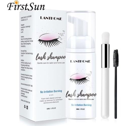 10sets 50ml Eyelashes Cleaning Foam Tools Professional Eyelashes Foam Cleaner Eyelash Extension Cleanser Shampoo Remover